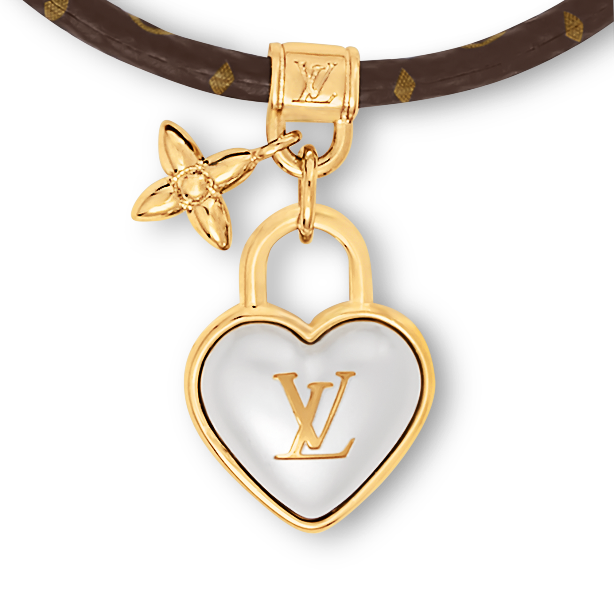 Gold heart clearance padlock bracelet